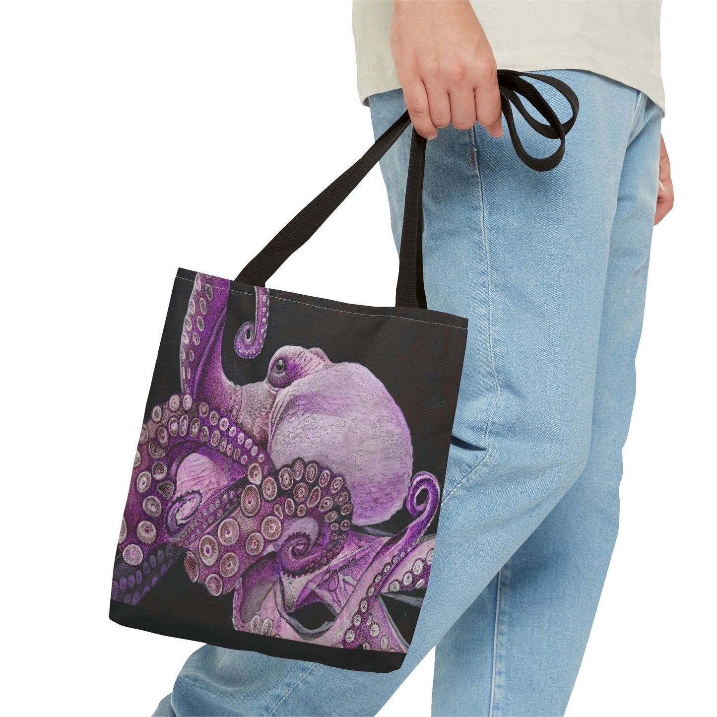 Purple He'e Tote Bag