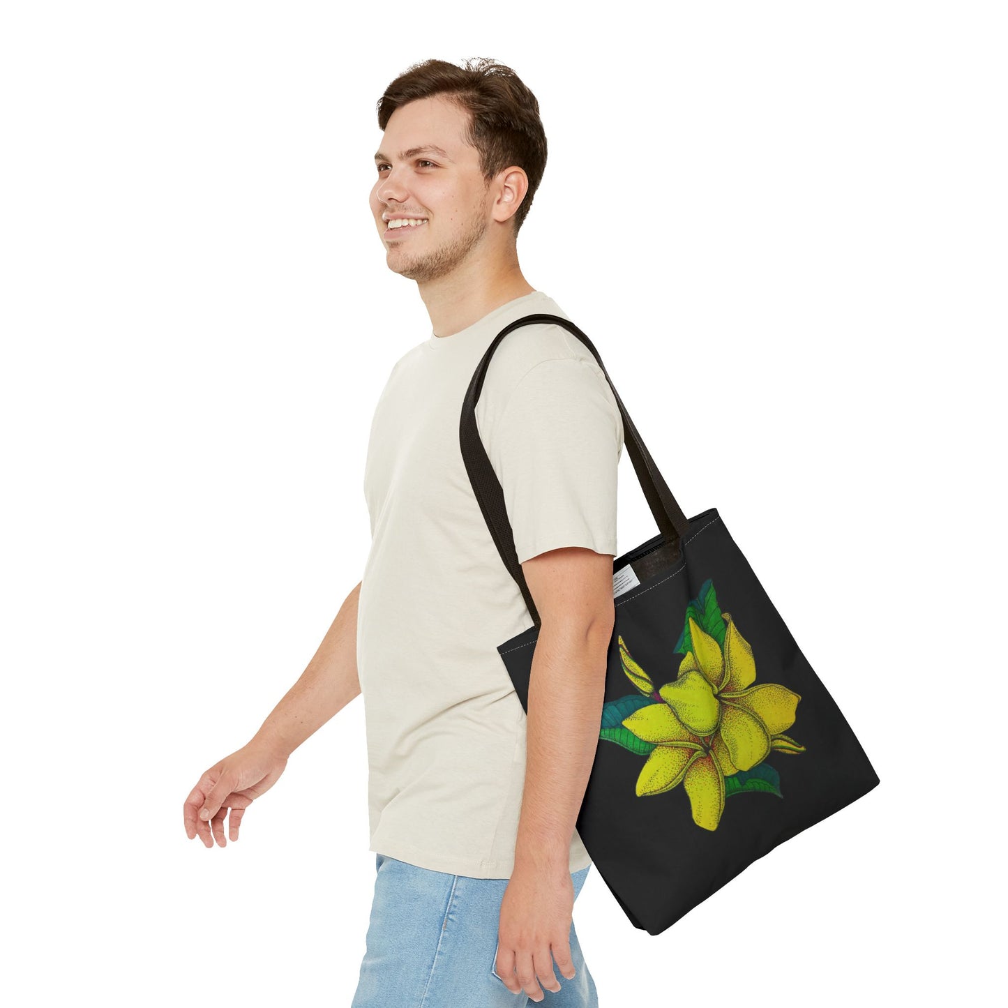 Yellow Plumeria Tote Bag