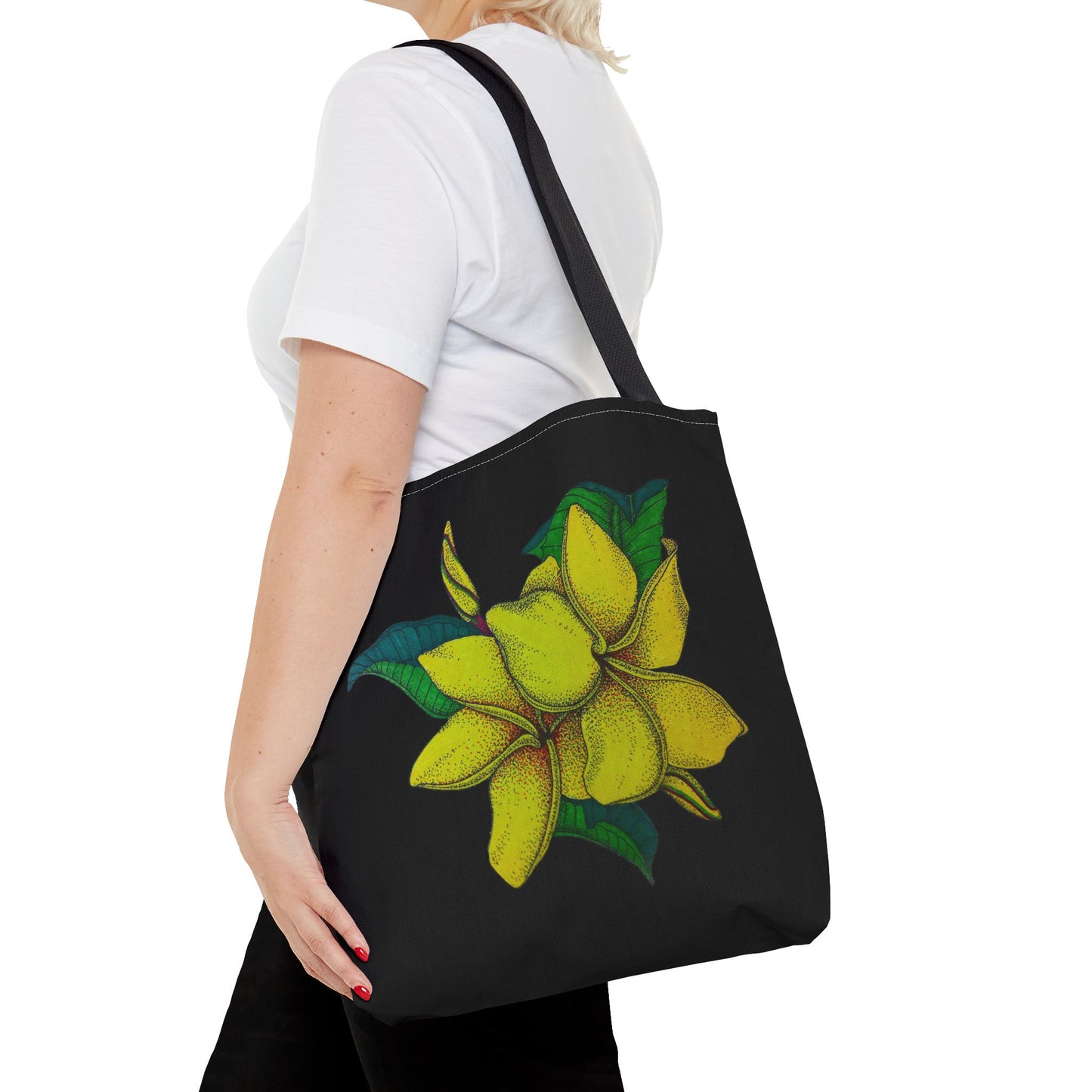 Yellow Plumeria Tote Bag