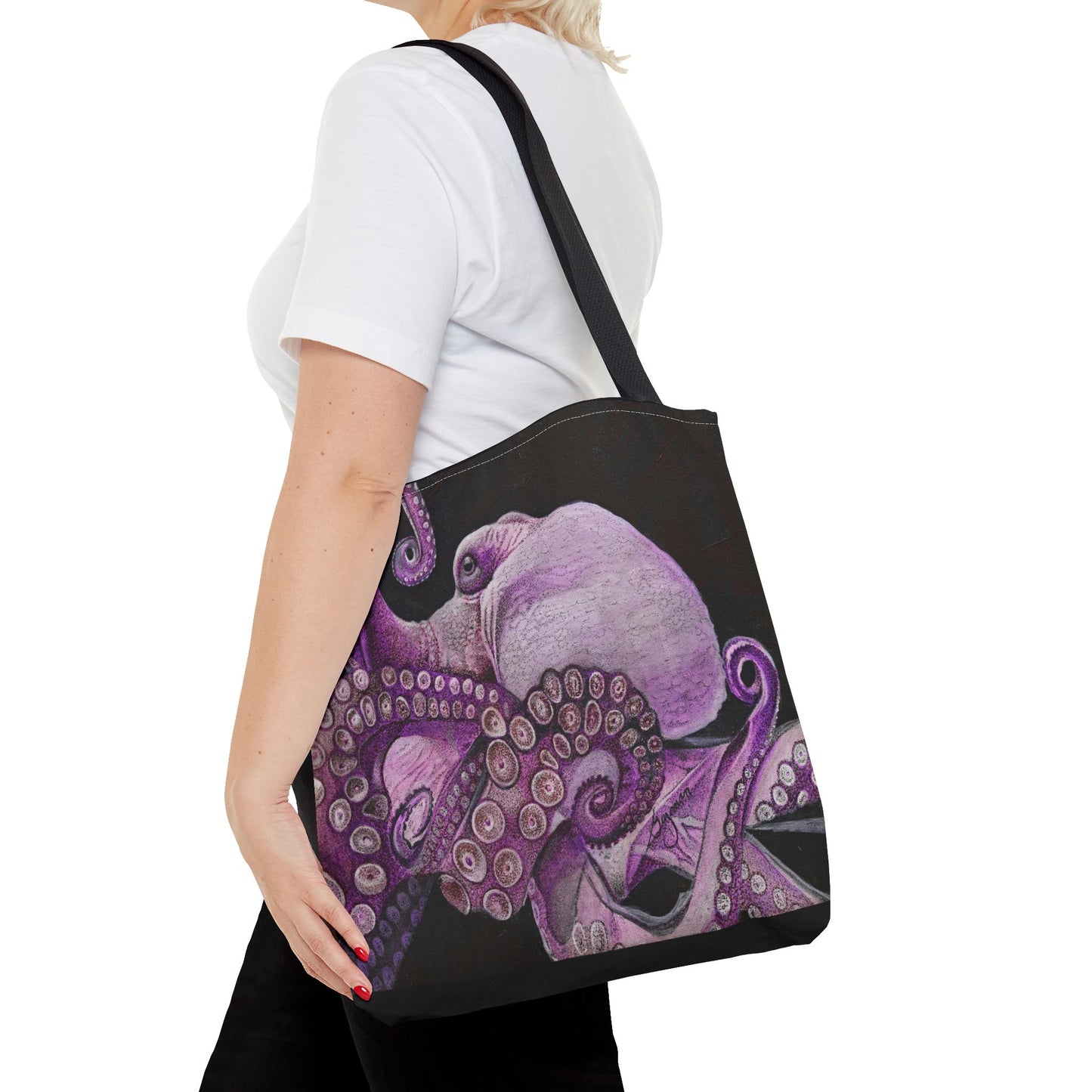 Purple He'e Tote Bag