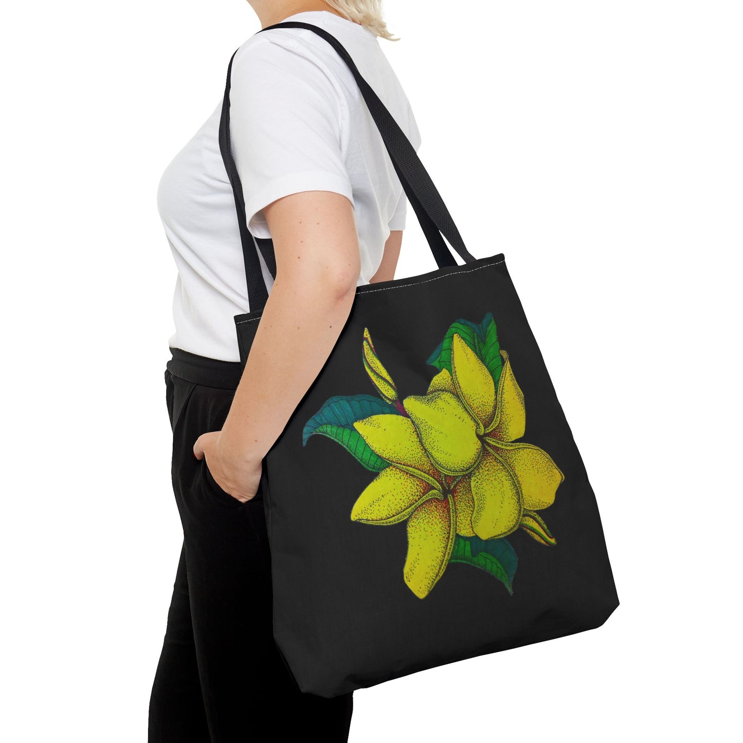 Yellow Plumeria Tote Bag