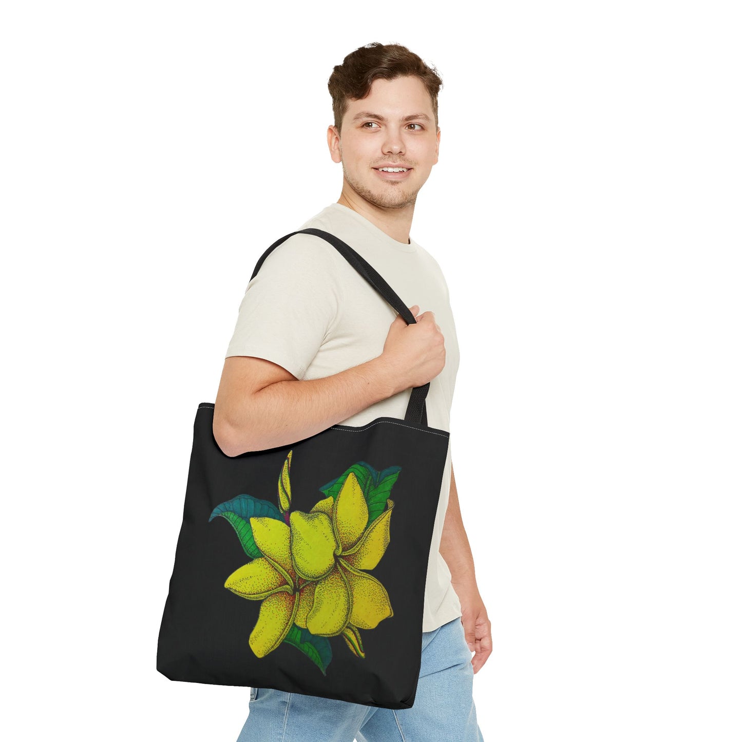 Yellow Plumeria Tote Bag