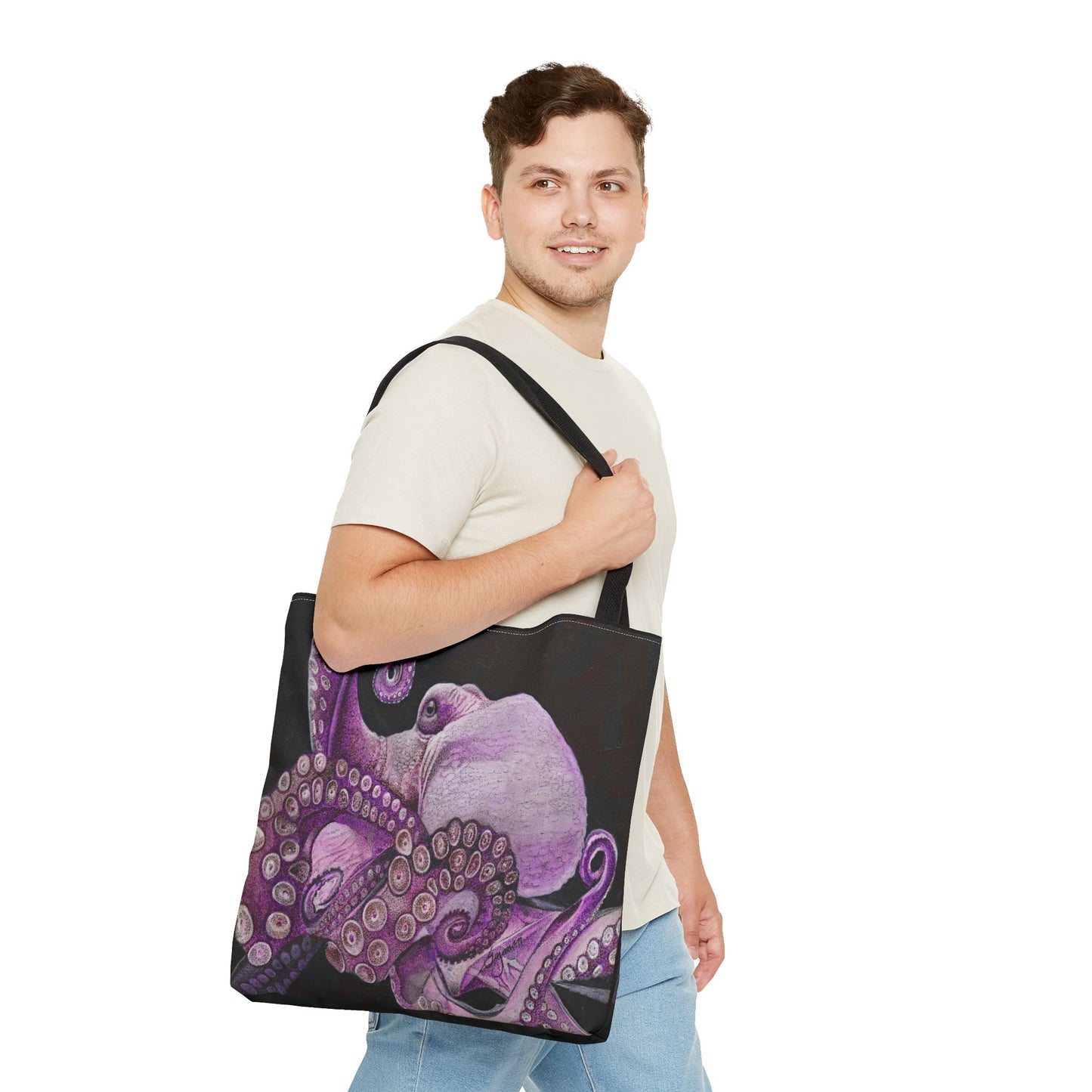 Purple He'e Tote Bag