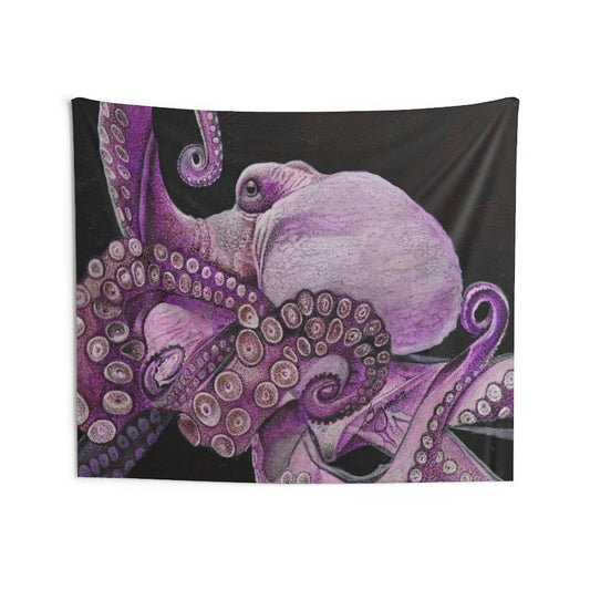 Purple Hee Wall Tapestry 80 × 68 Home Decor