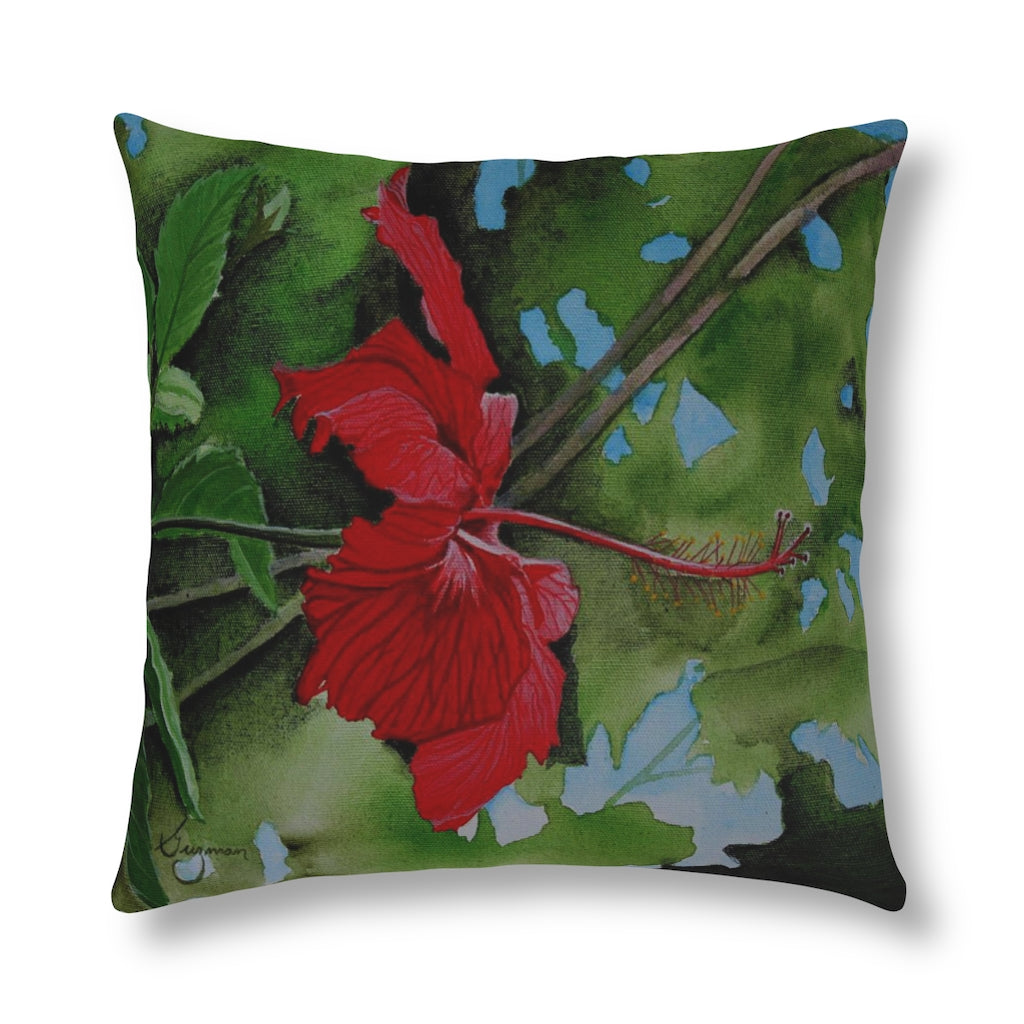 Morning Hibiscus Waterproof Pillow Home Decor