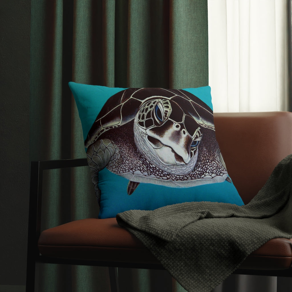 Curious Honu Waterproof Pillow Home Decor