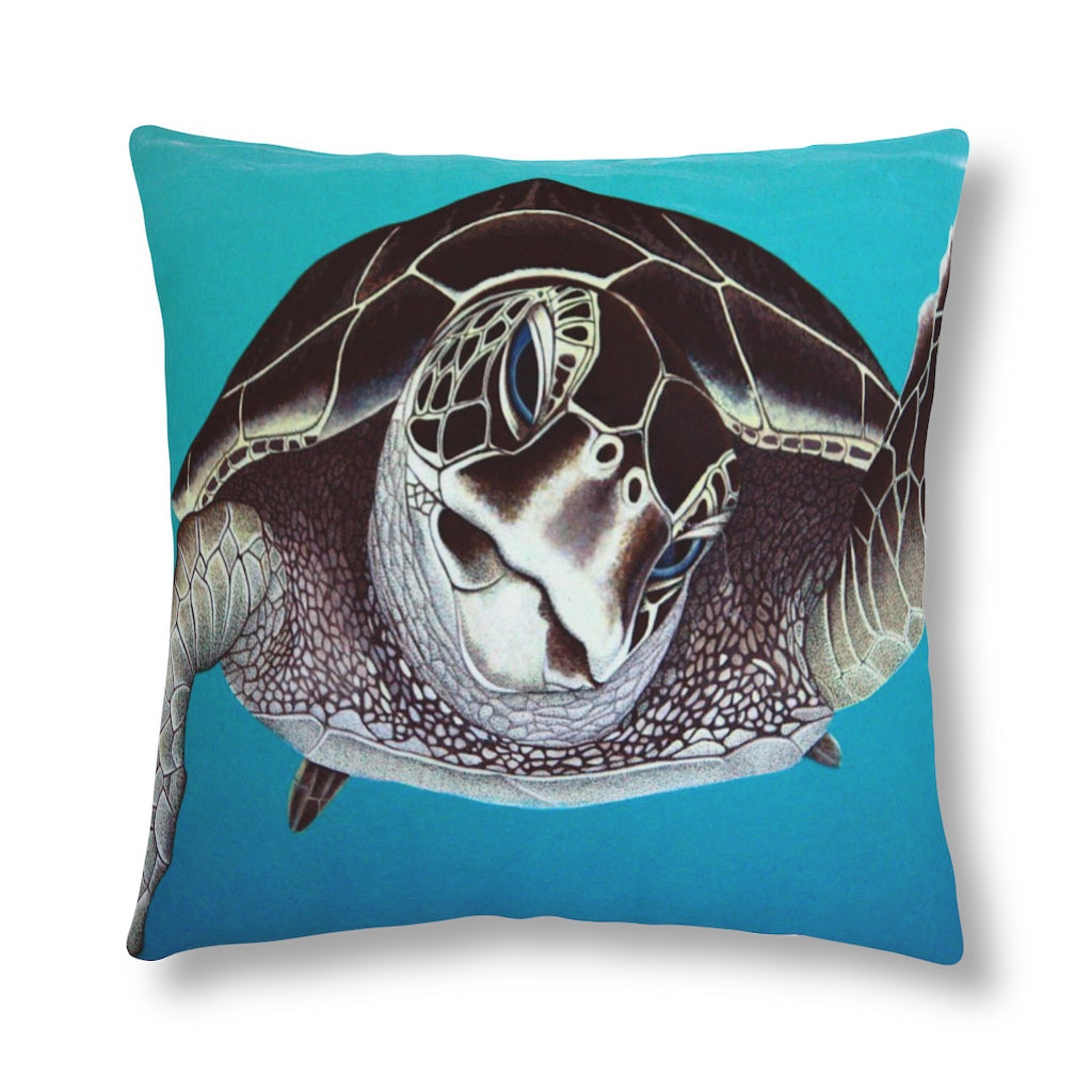 Curious Honu Waterproof Pillow Home Decor