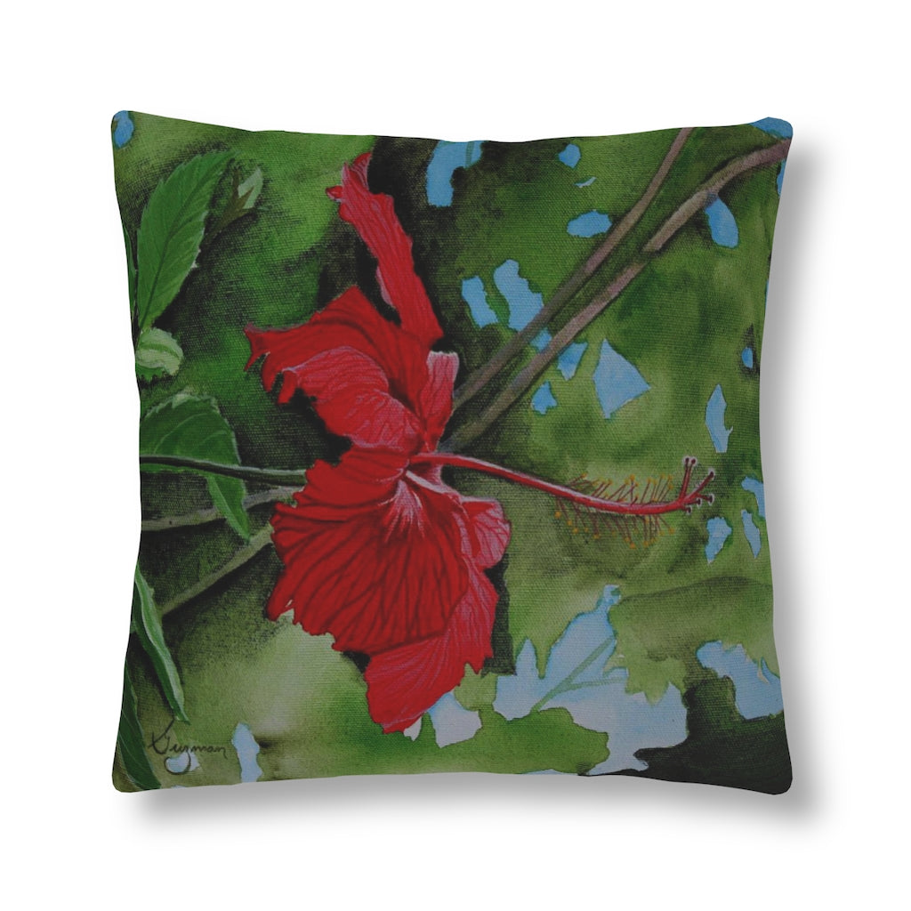 Morning Hibiscus Waterproof Pillow Home Decor