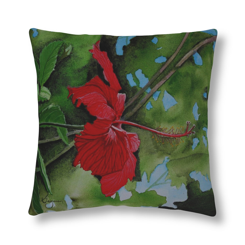 Morning Hibiscus Waterproof Pillow Home Decor