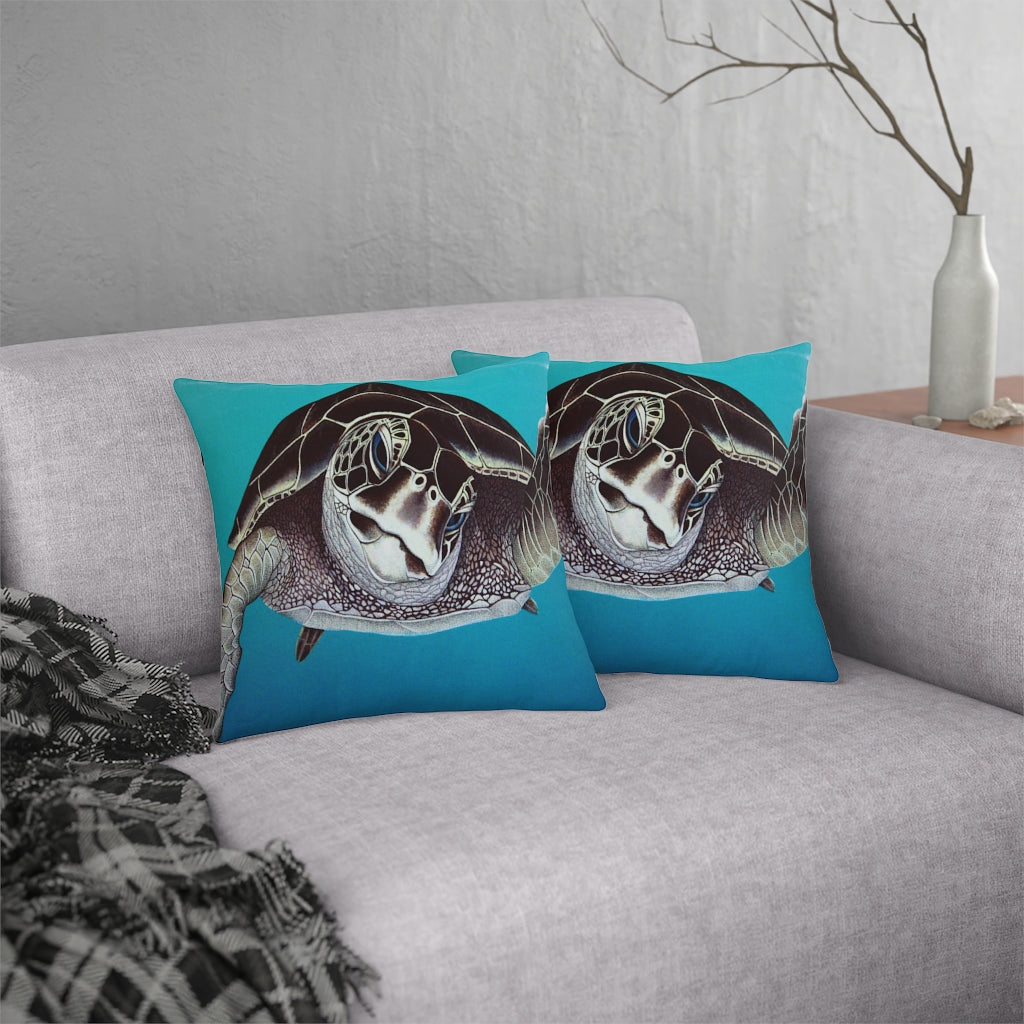 Curious Honu Waterproof Pillow Home Decor