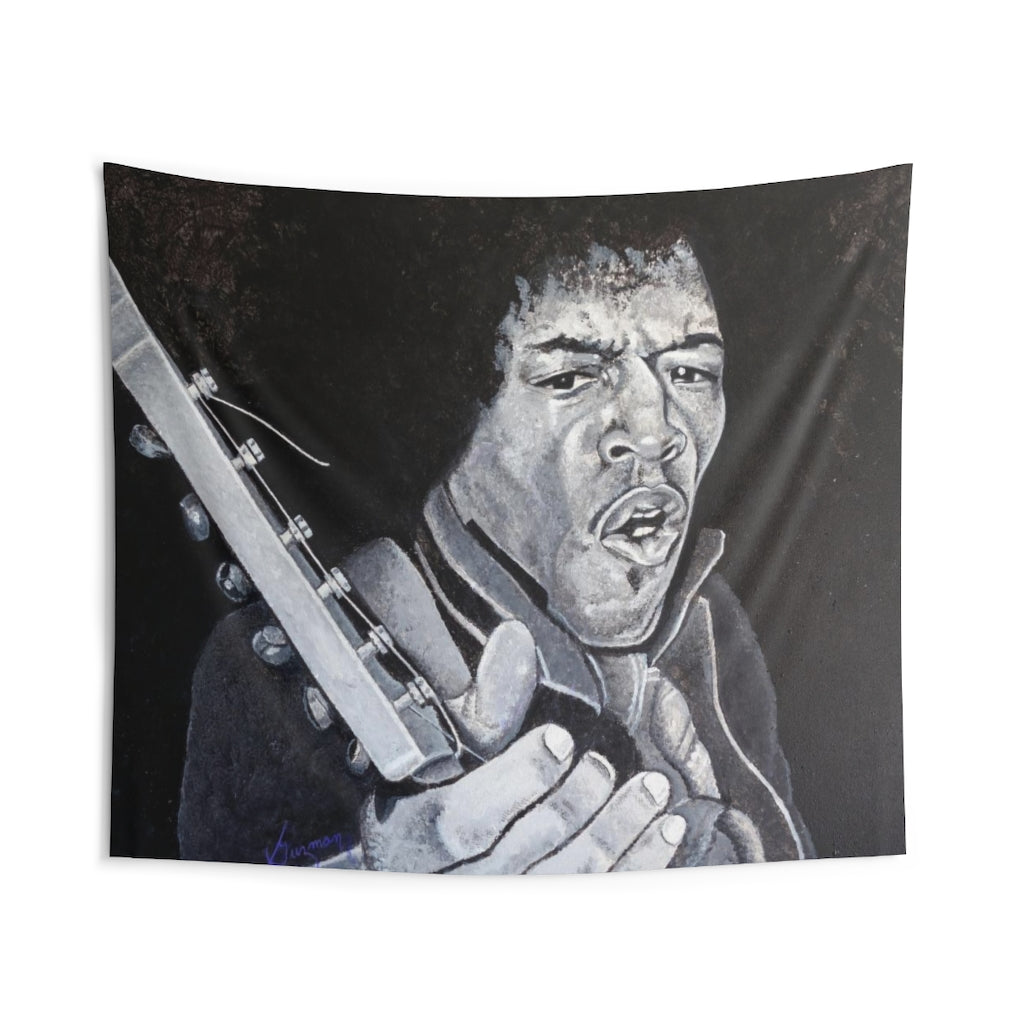 Jimi Hendrix Wall Tapestry 104 × 88 Home Decor