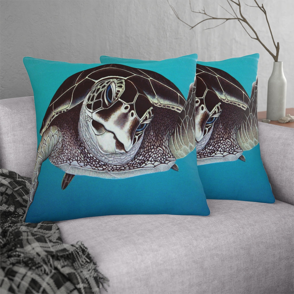 Curious Honu Waterproof Pillow Home Decor