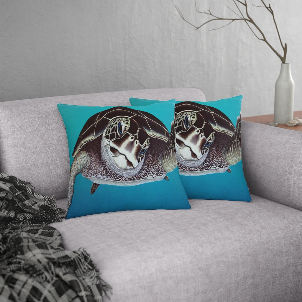 Curious Honu Waterproof Pillow Home Decor