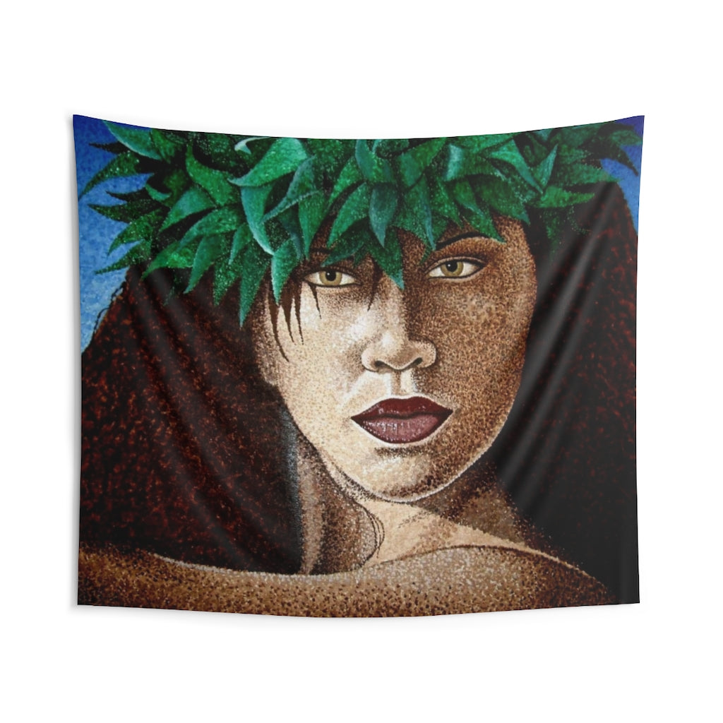 Taro Dancer Wall Tapestry 104 × 88 Home Decor