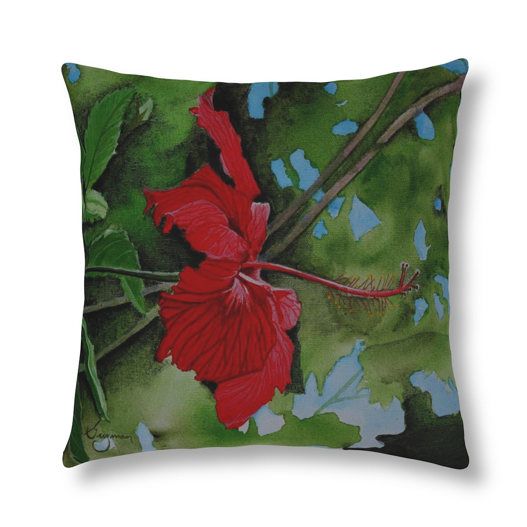 Morning Hibiscus Waterproof Pillow Home Decor