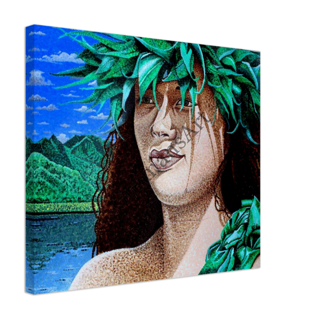 Aloha Hula Canvas Print Material