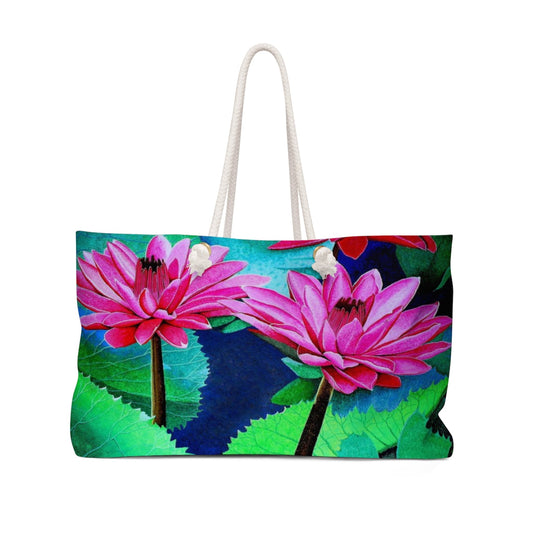 Water Lilies Beach Bag 24 × 13 Bags