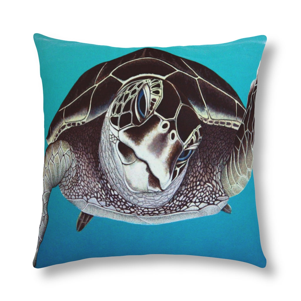 Curious Honu Waterproof Pillow Home Decor