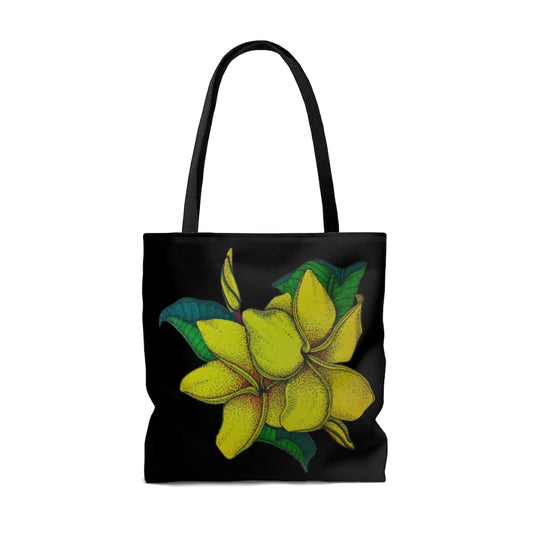 Yellow Plumeria Tote Bag Bags