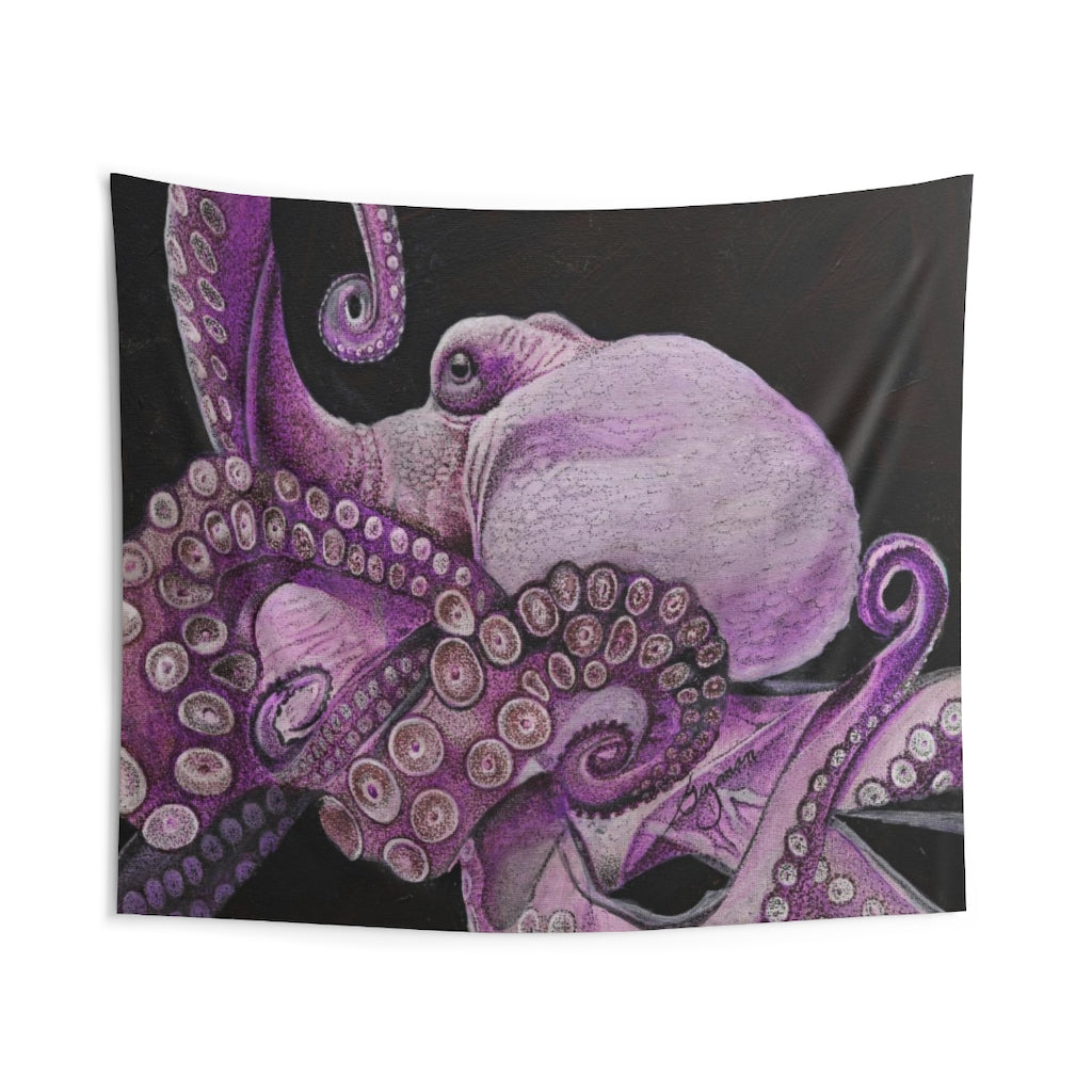 Purple Hee Wall Tapestry 104 × 88 Home Decor