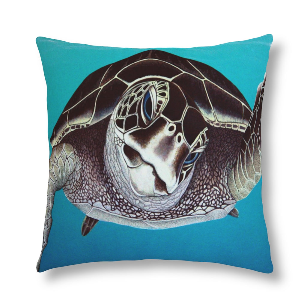 Curious Honu Waterproof Pillow Home Decor