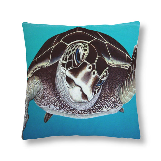 Curious Honu Waterproof Pillow 16 × / Square Home Decor