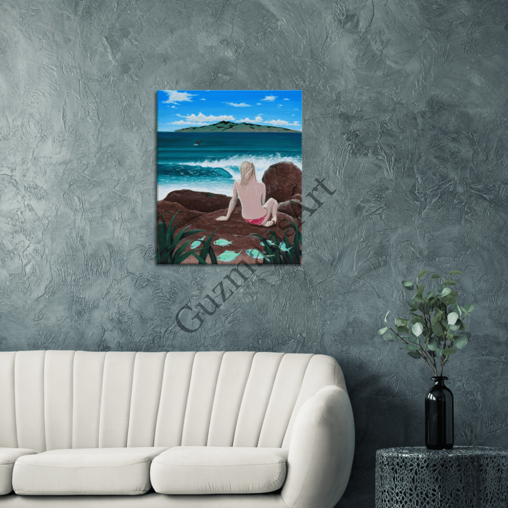 Honolua Bay Canvas Print Material