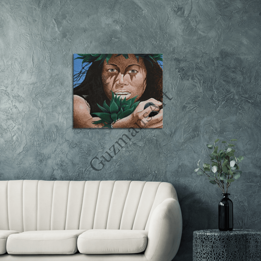 Hula Rocks Canvas Print Material