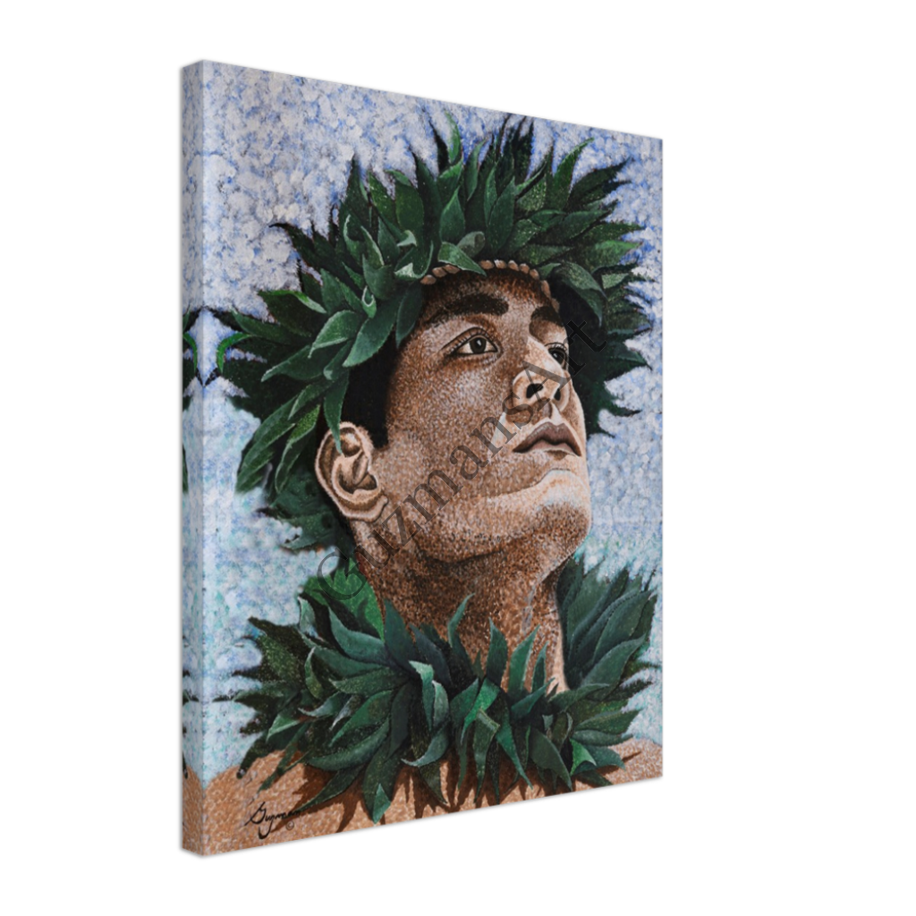 Polynesian Dancer Canvas Print Material