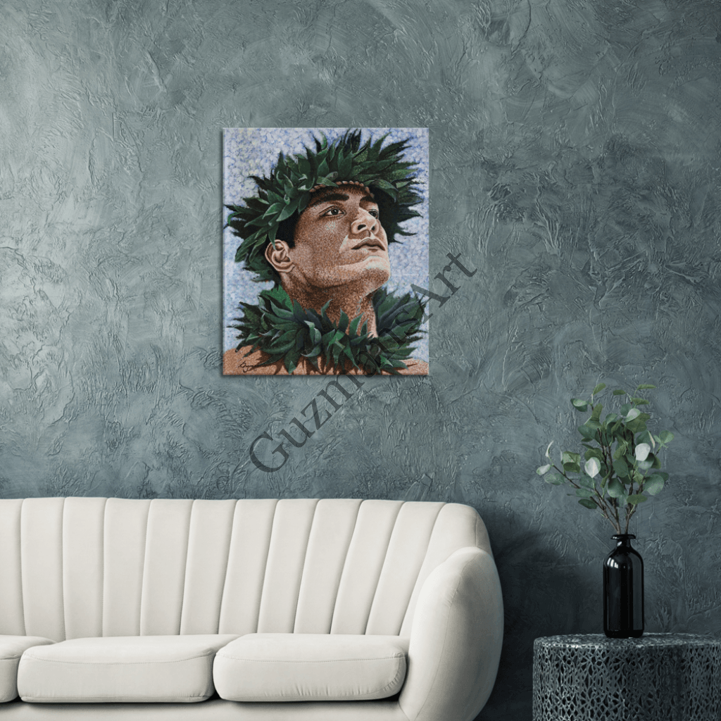 Polynesian Dancer Canvas Print Material