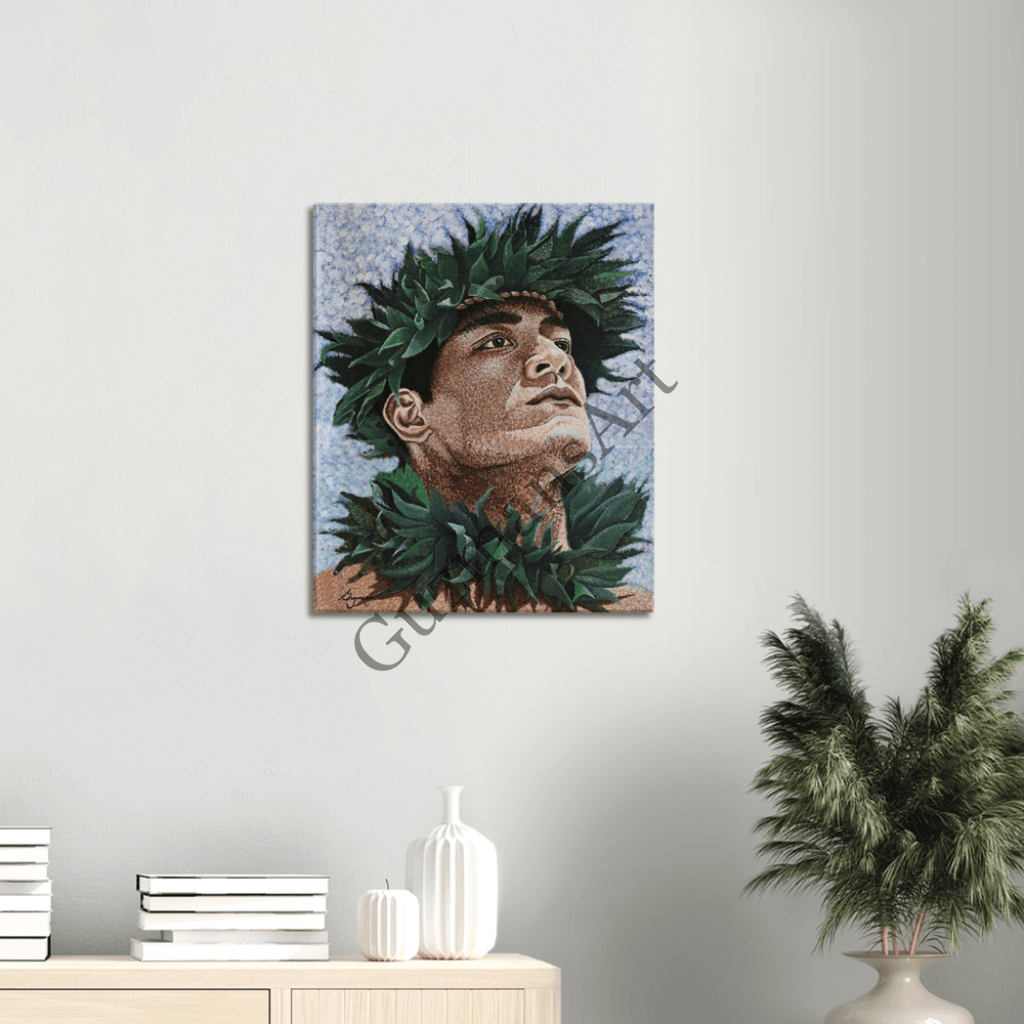 Polynesian Dancer Canvas Print Material