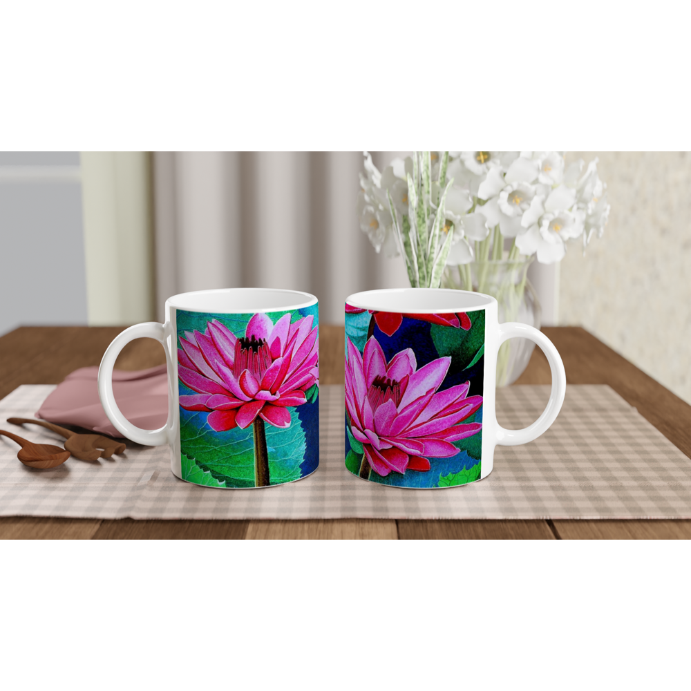 Water Lily 11Oz Mug Print Material